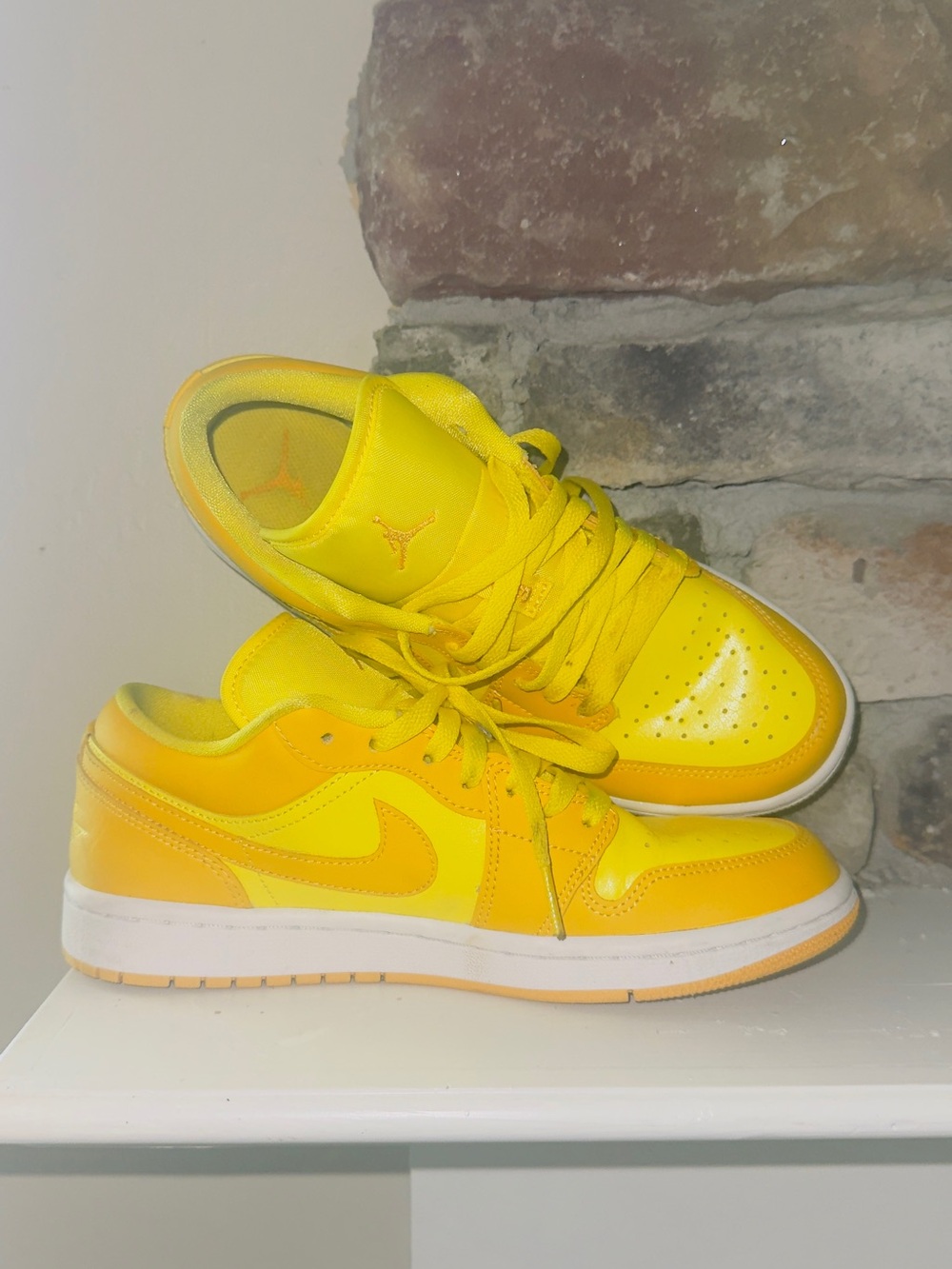 Jordan Low Top Sneakers - Two Tone Yellow
